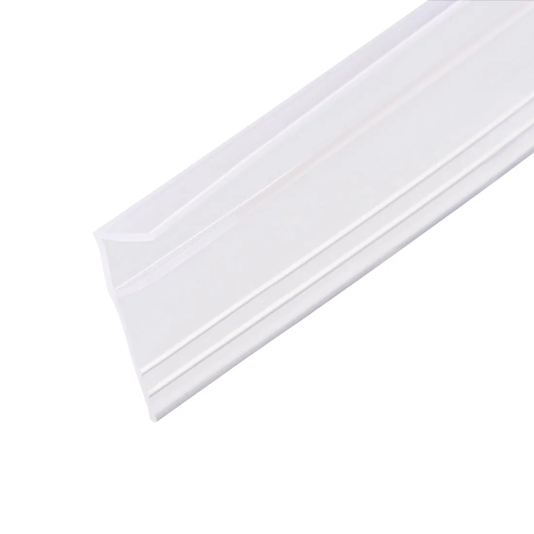 Frameless Glass Shower Door Sweep Seal F-Type 20mm Drip Rail 5/16"(8mm) x 118" - 5/16" x 118",3/4" Drip Rail