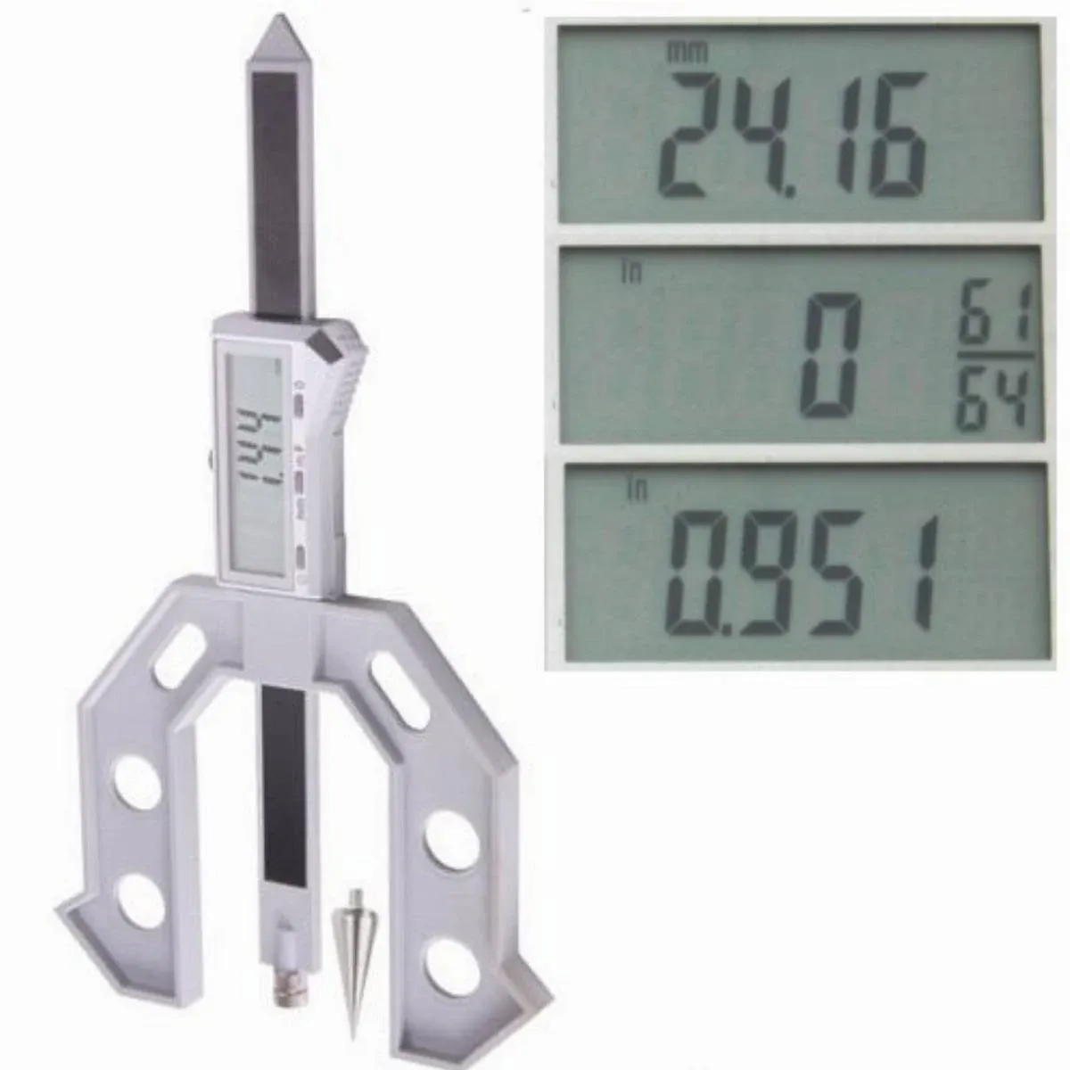 Trend Digital Depth Gauge with 2 23/64 inch Jaw Opening for Precision Rebate and Groove Setting, GAUGE/D60