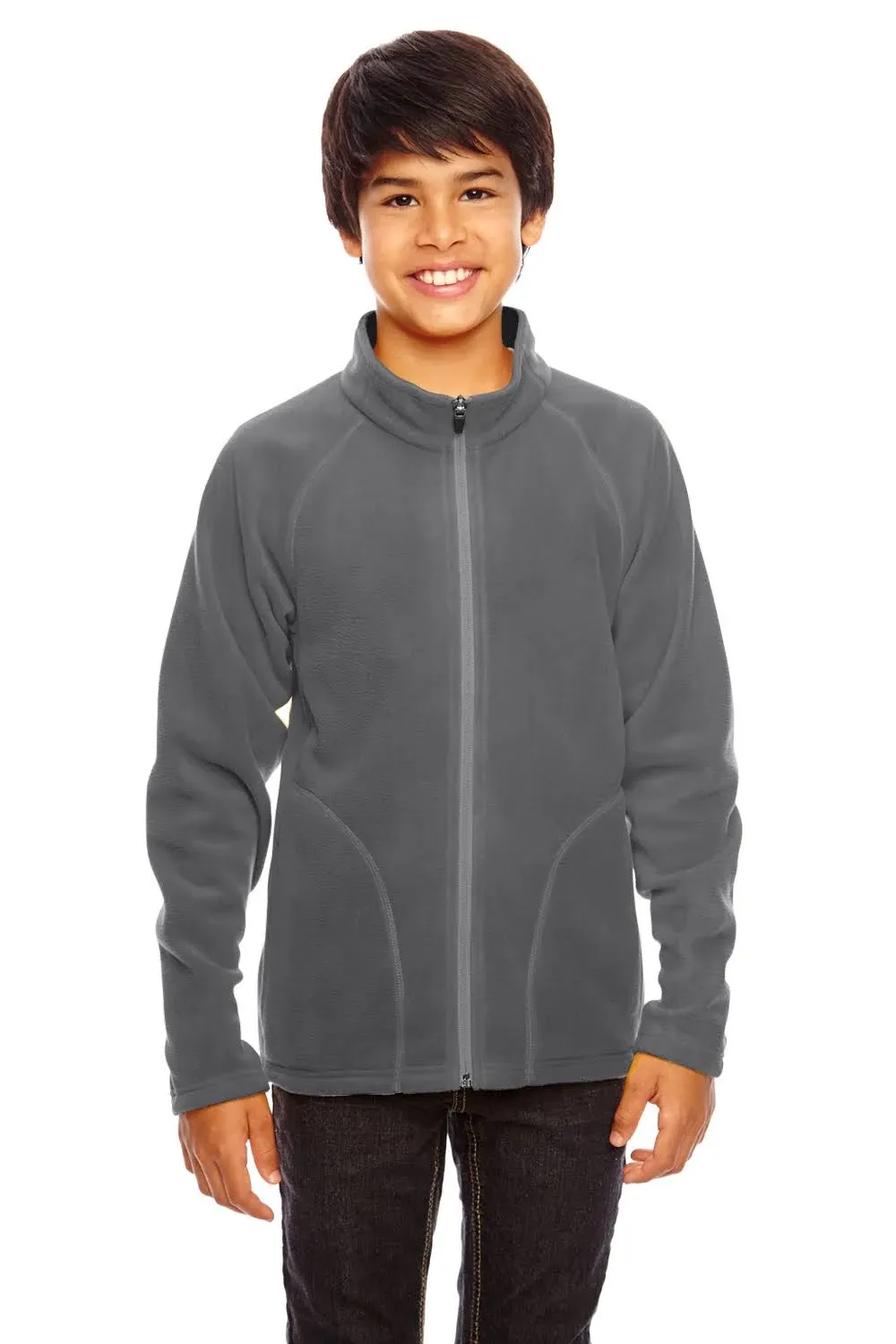 Team 365 Youth Campus Microfleece Jacket L BLACK