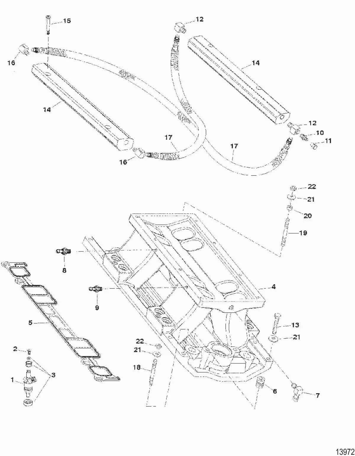 Mercury Marine Injector Kit-Fuel 805225A1