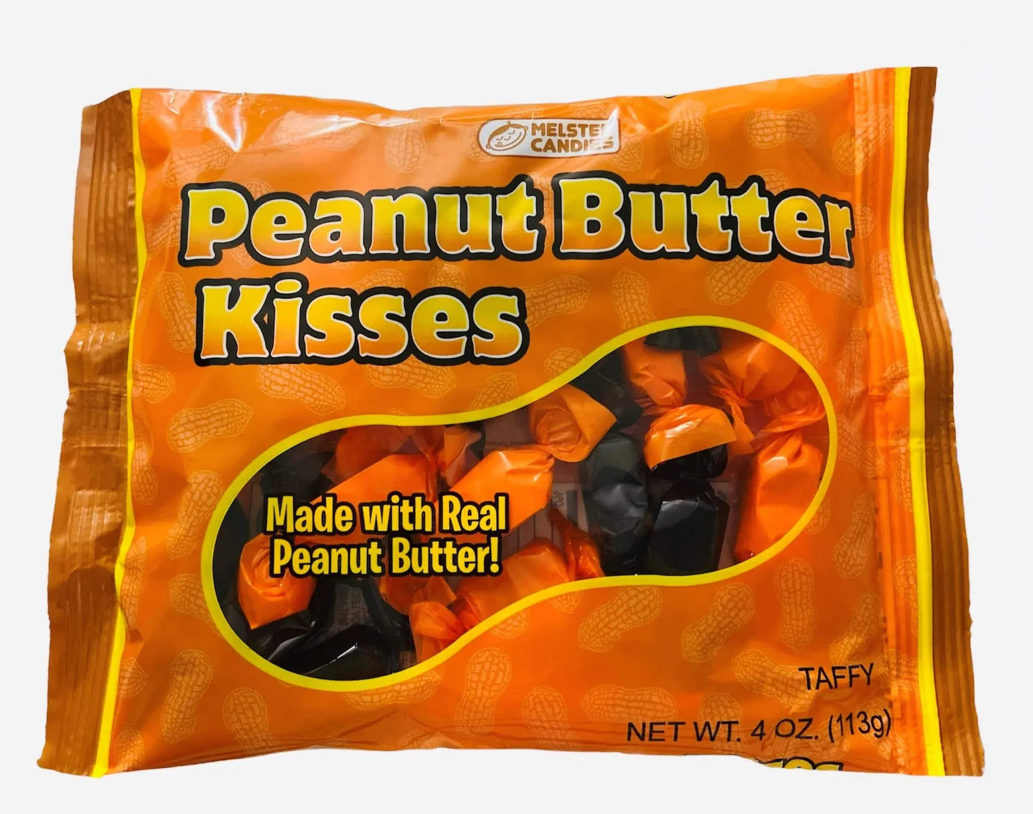 Melster Peanut Butter Kisses, 4 Ounce Bag, Gluten Free (Pack of 1)