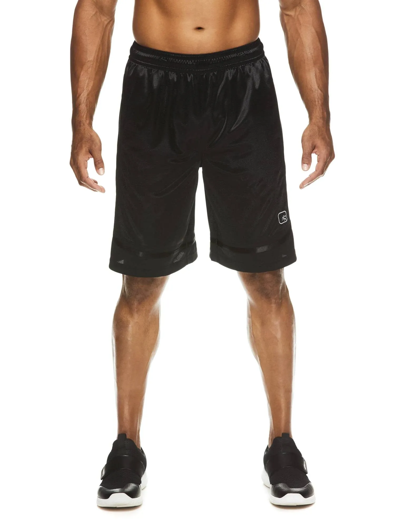 AND1 Men's All Courts Basketball Core Shorts (Large 36/38, Black)