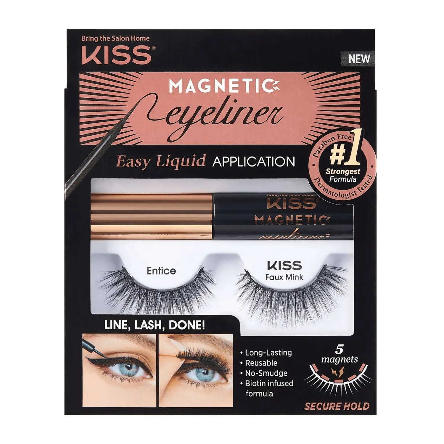 Kiss Magnetic Eyeliner & Lash Kit Entice