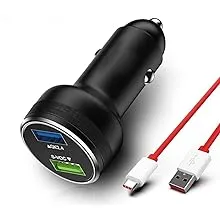 Warp Charge 30W 65W Car Charger Supervooc for Oneplus 12 12R 11 10 9 Pro Open 9R 8T 10T 8 7T Nord N20 N300 N10 N100 N200 N30 SE 5G Dash Charge Car Fast Charging One Plus 7 6T 6 Black