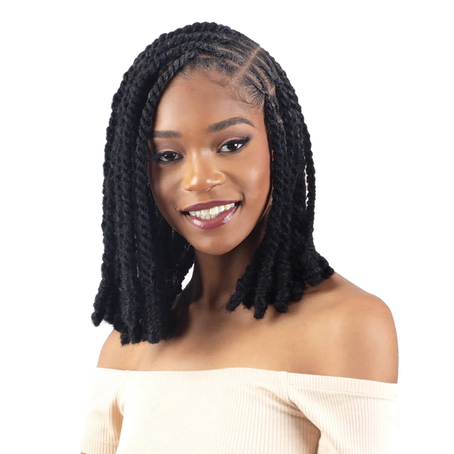 Equal - 3X Cuban Twist Soft & Natural 16" 1 - Jet Black