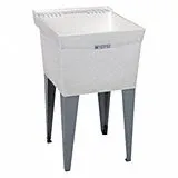 ELM UTILATUB 19CF Laundry Tub Combo Kit 20 in W x 14-3/8 in D Bowl Thermoplastic White