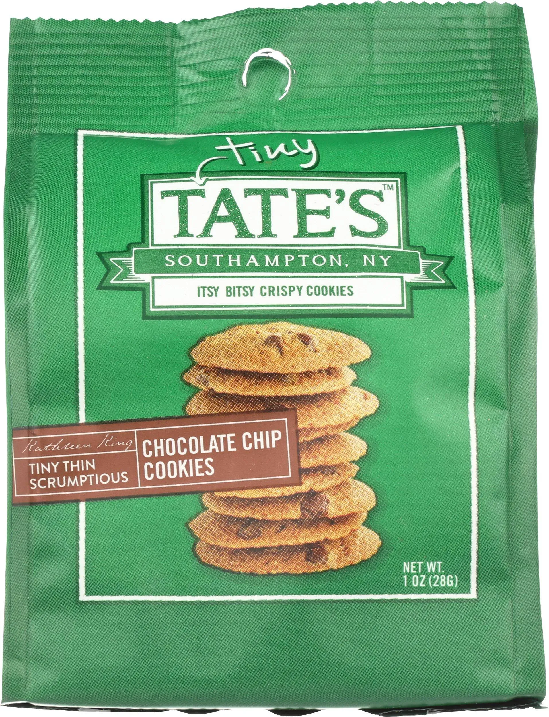 Tate's Bake Shop Tiny Chocolate Chip Cookies, 1 ounce (Pack of 24)