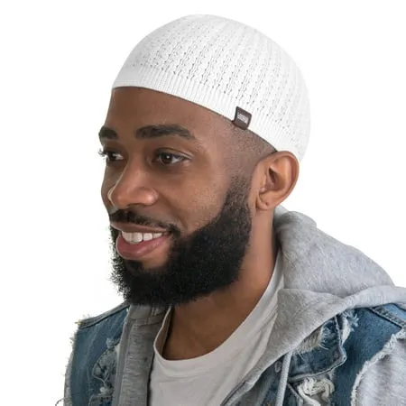 Breathable Cotton Stretchy Kufi for Men in Cool Designs - Helmet Liner