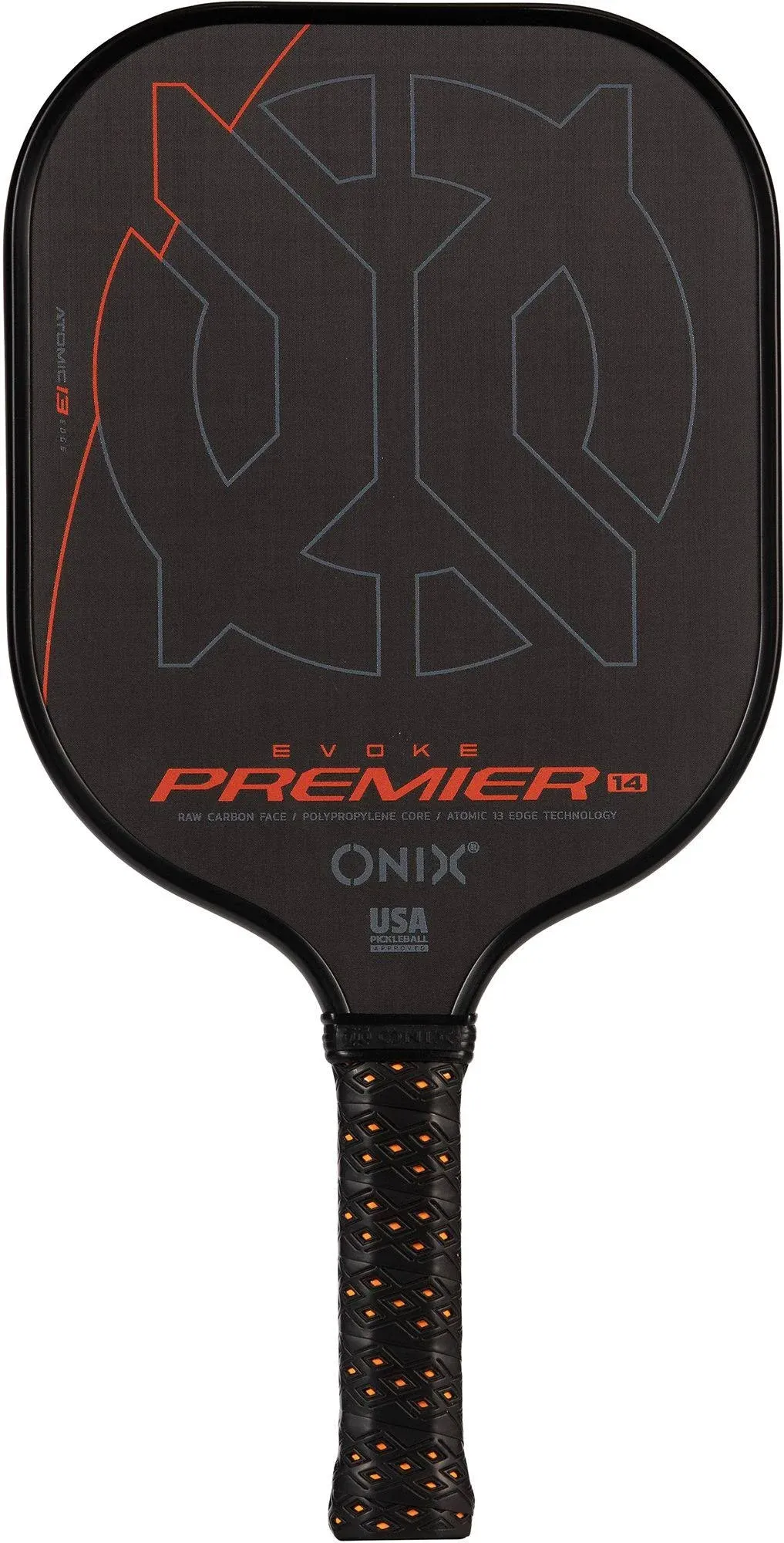 Onix Evoke Premier Raw Carbon 14 Pickleball Paddle 7.5-8 oz