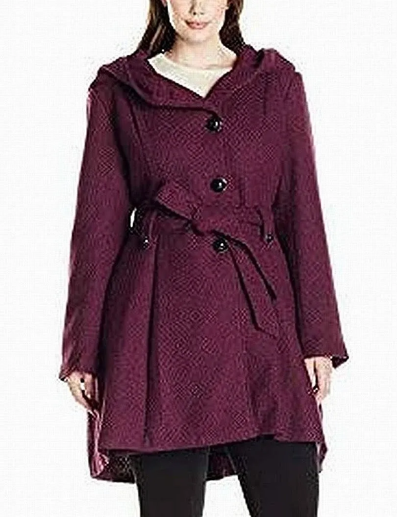 Steve Madden Women&#039;s Plus-Size Single Breasted Wool Coat