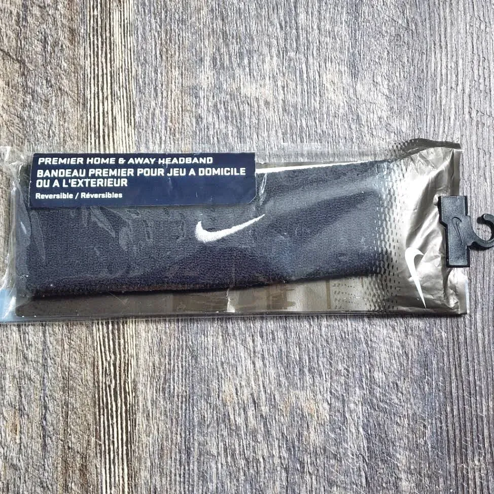 Nike Premier Home &amp; Away Headband Adult Unisex Black/Grey