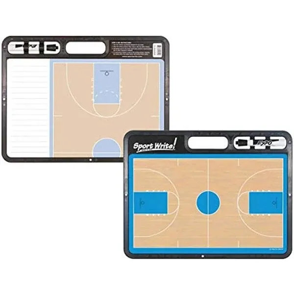 Pro Basketball Dry-Erase Board (with half-court feature)