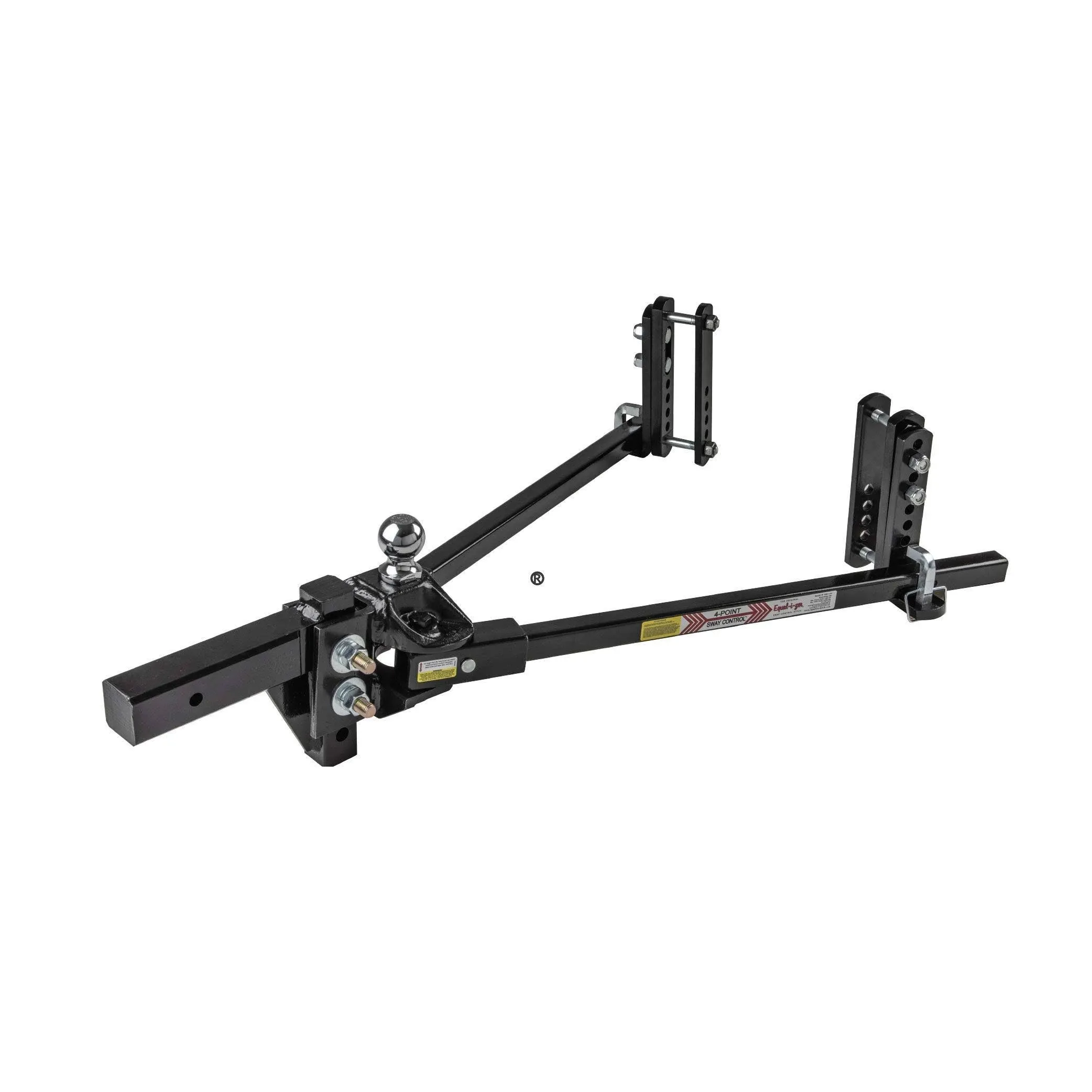 Equal-i-zer 4-point Sway Control Hitch, 90-00-1600, 16,000 Lbs Trailer Weight Rating, 1,600 Lbs Tongue Weight Rating, Weight Distribution Kit Includes Standard Hitch Shank, Ball NOT Included