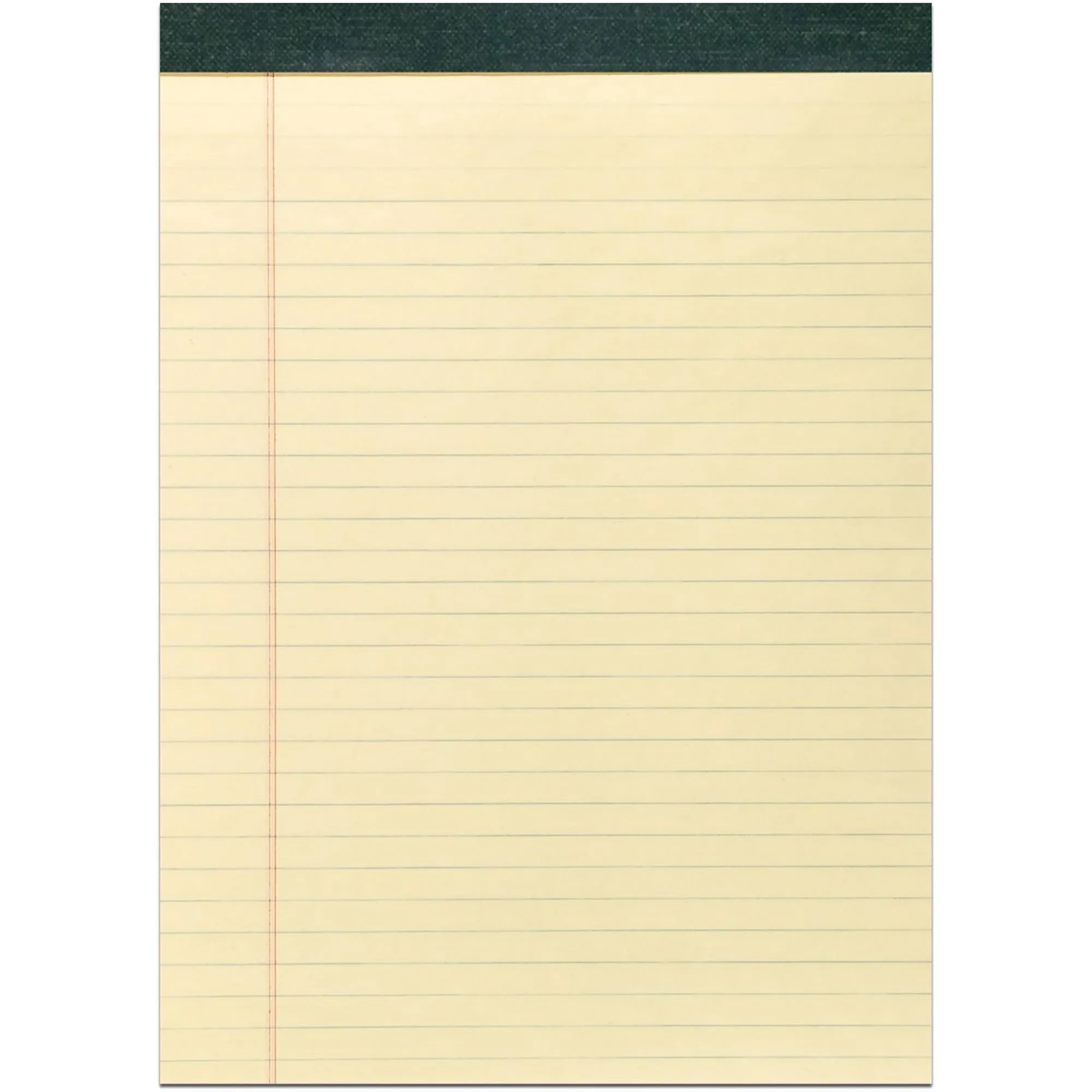 Roaring Spring Paper Products Recycled Legal Pad, 8 1/2" x 11 3/4", 40 Sheets/Pad, Canary