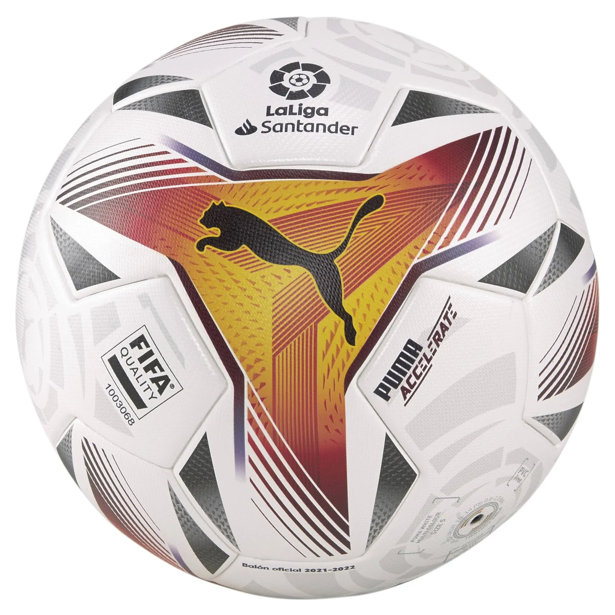 PUMA La Liga 1 Accelerate Q3 2021 Mini Soccer Ball White, 4 - Soccer Equipment at Academy Sports