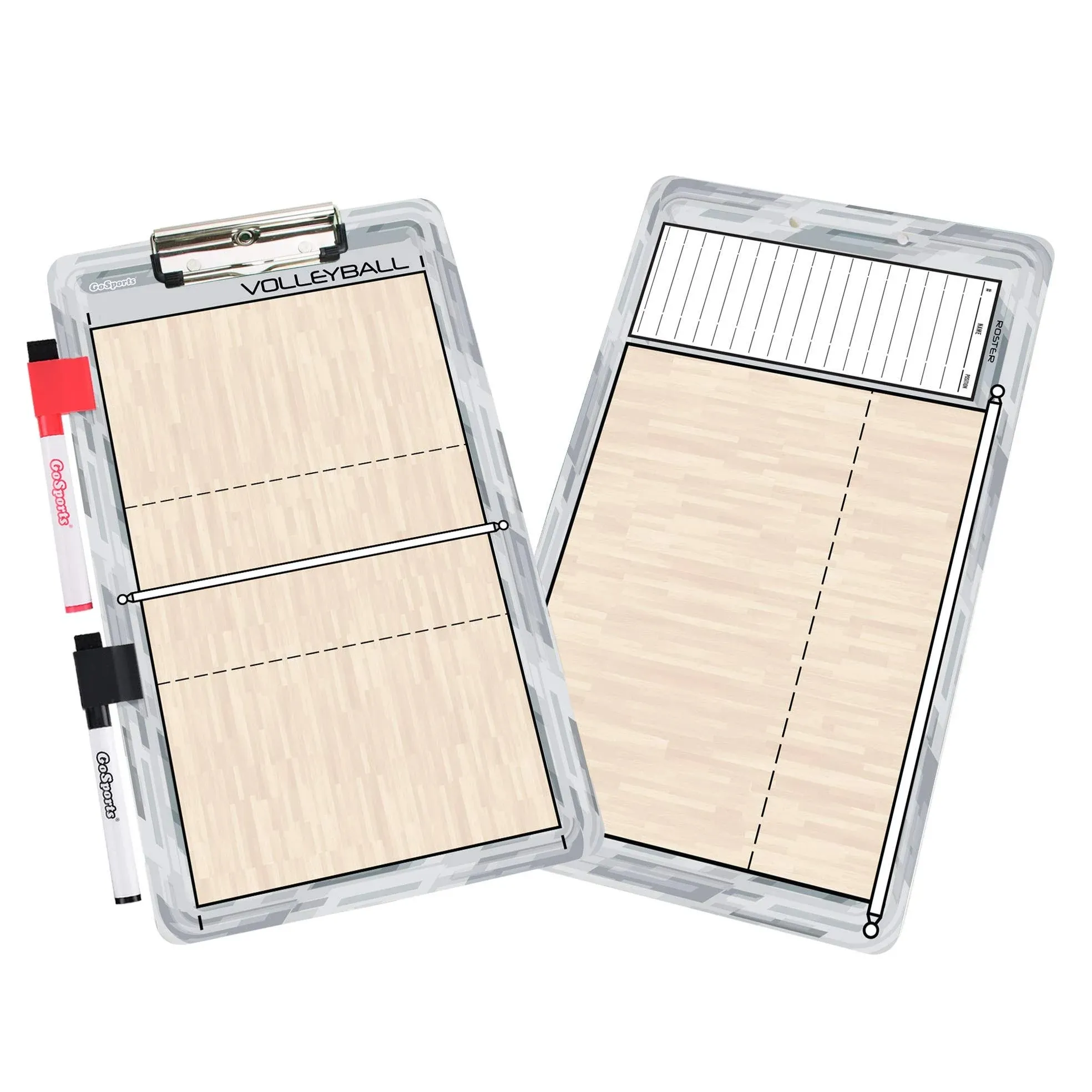 GoSports Volleyball Coaches Dry-Erase Clipboards