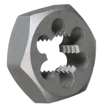 Pipe Die, Hex, Series DWT, Imperial, 11112 Thread, NPT Thread, Right Hand Thread, Carbon Steel,