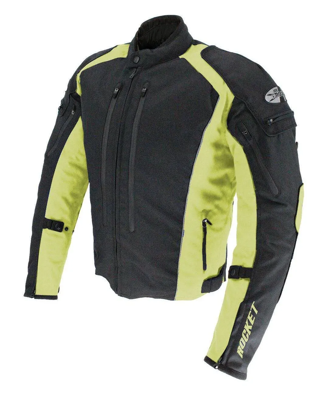 Joe Rocket Turbulent Men's Men's Street Motorcycle Jackets - Black/Hi-Viz/Large