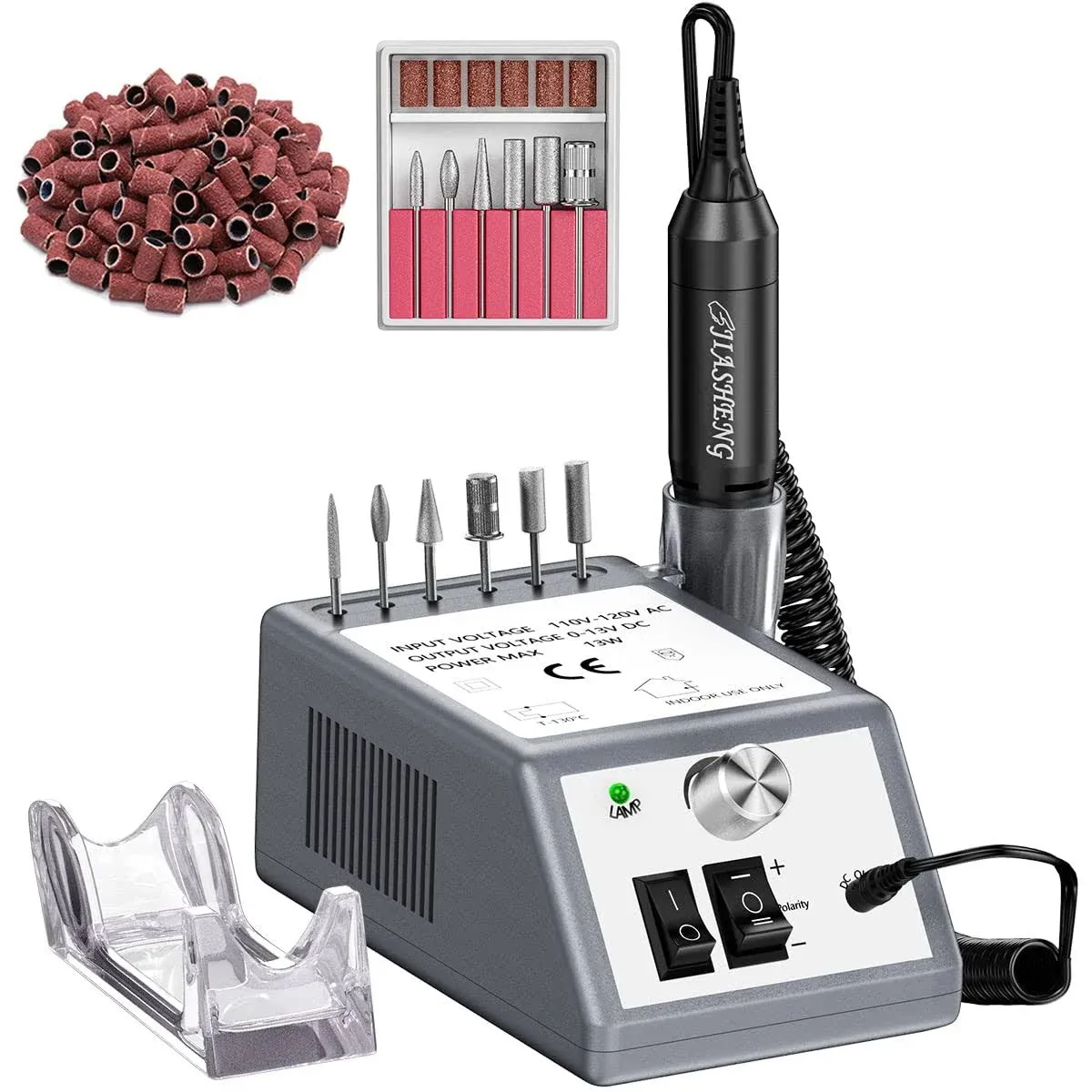 Jiasheng 20000 RPM Nail Drill Machine Electric Nail File Professional Manicure ...