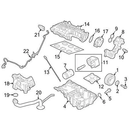 Ford At4z-9e936-a, Fuel Injection Throttle Body Mounting Gasket