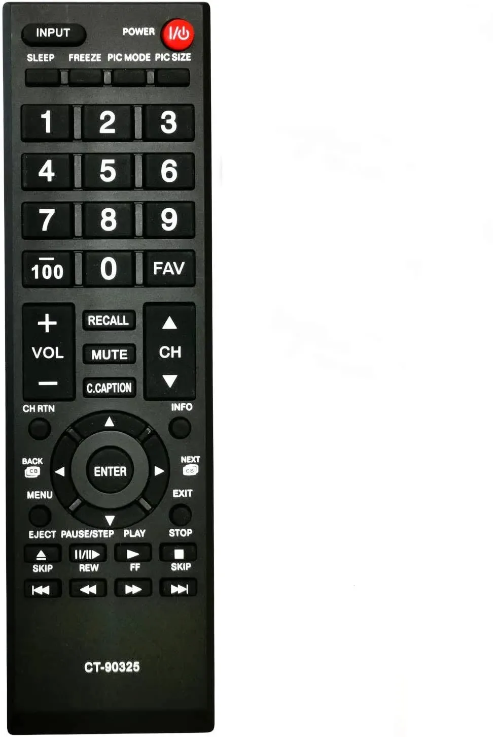 Universal Remote Control for Toshiba TVs Replacement Remote for All Toshiba LCD LED 3D HDTV 4K UHD Smart TV Remotes