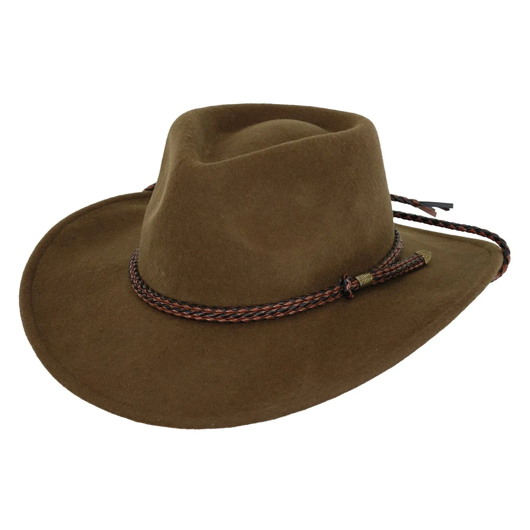 Outback Trading Company Men's 1392 Broken Hill UPF 50 Water-Resistant Crushable Australian Wool Western Cowboy Hat