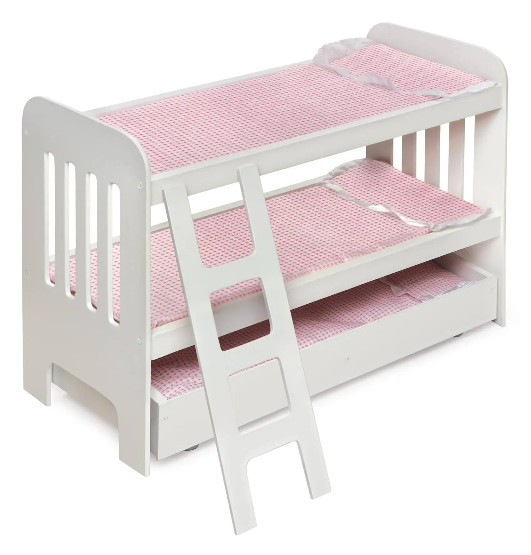 Badger Basket Trundle Doll Bunk Beds with Ladder