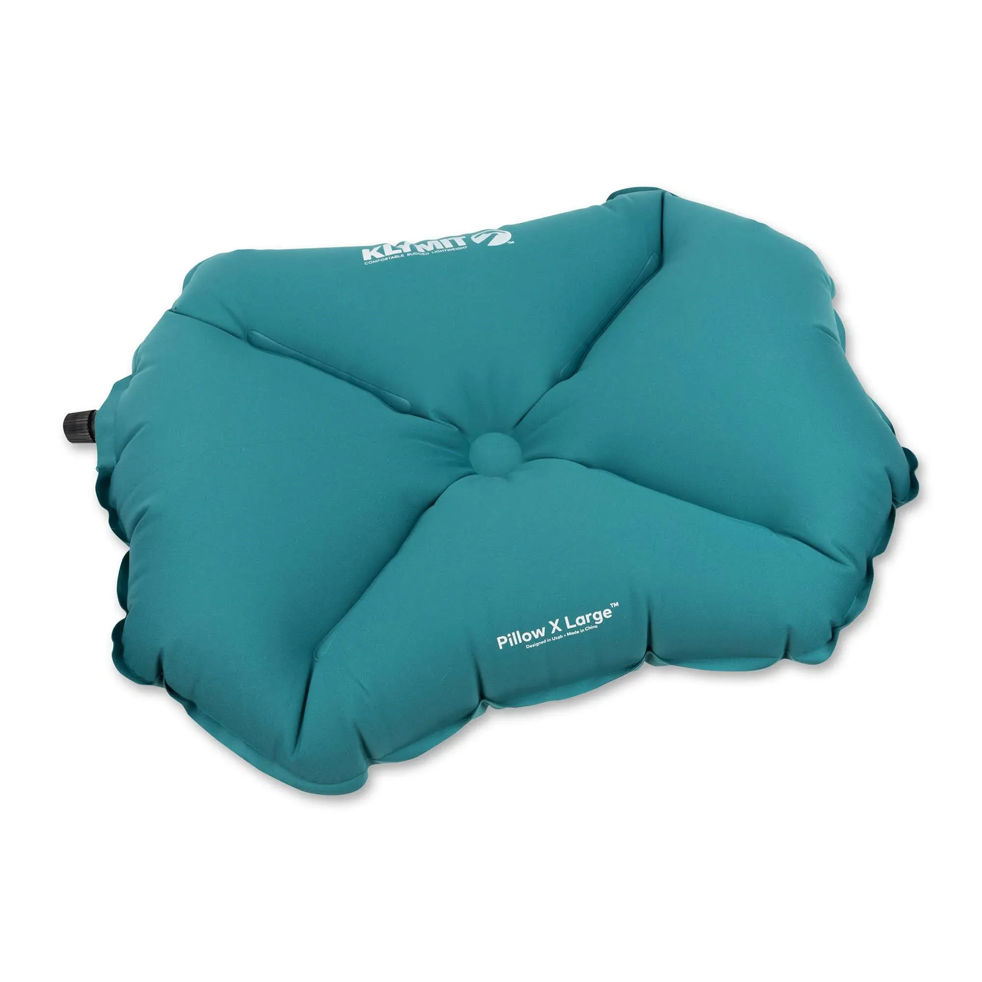 Klymit Pillow X Travel Pillow, Lightweight Inflatable Hybrid Airplane, Backpacking, Hammock, and Camping Pillow