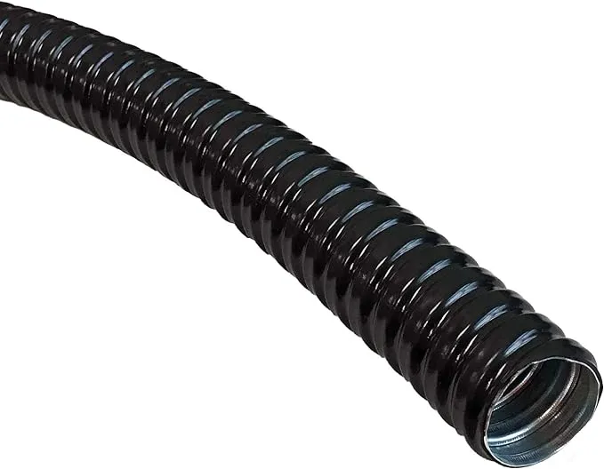 Electriduct 1/4" PVC Coated Liquid-Tight Galvanized Steel Flexible Metal Conduit - 100 Feet