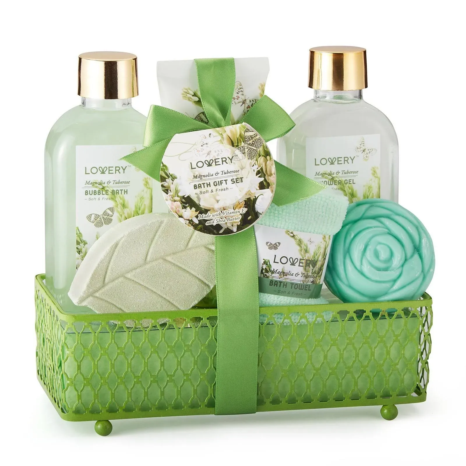 Lovery Home Spa Gift Basket Magnolia & Tuberose Scent