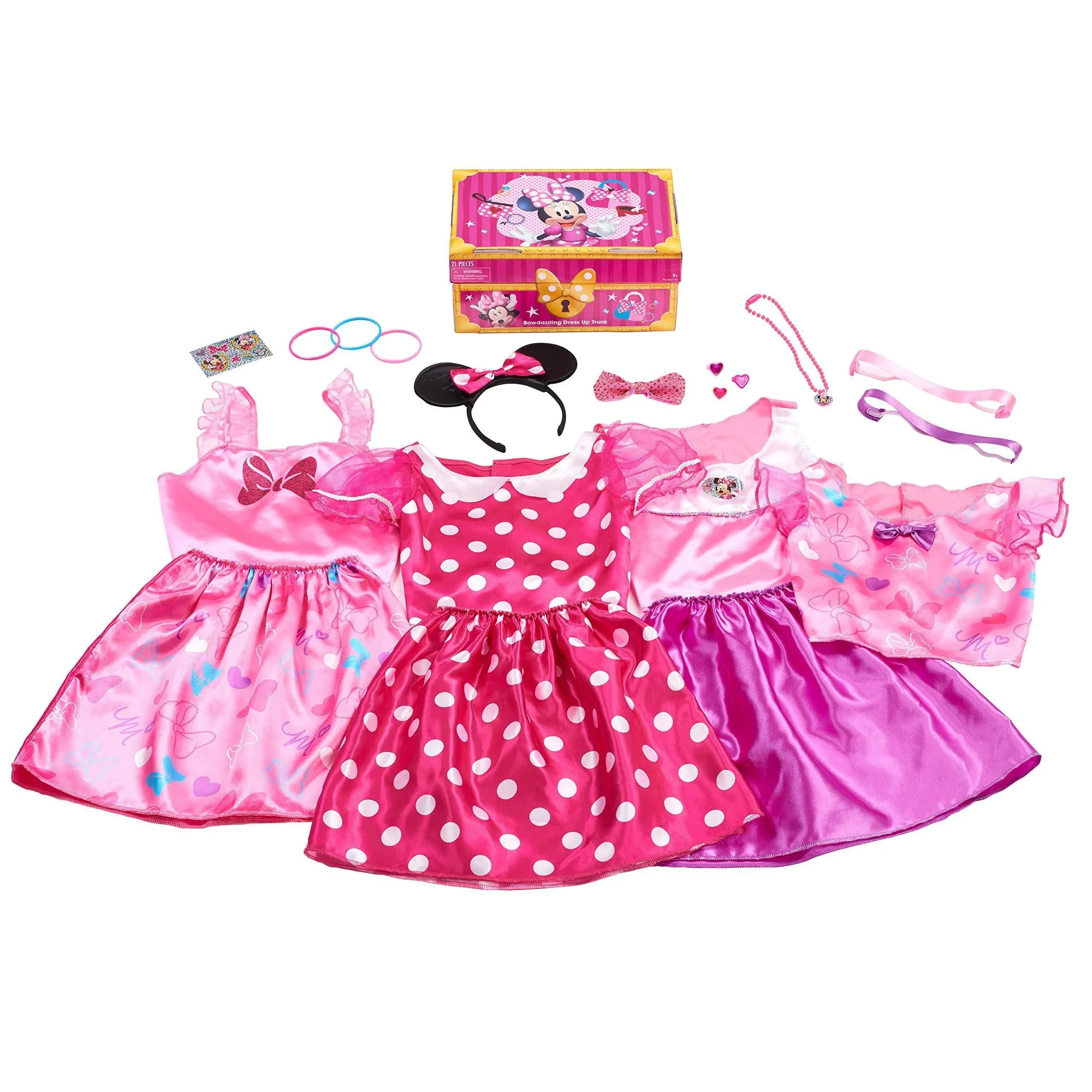 Disney Junior Minnie Mouse Bowdazzling Dress Up Trunk *Size 4-6x