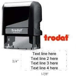 Trodat 4912 Self Inking Rubber Stamp w