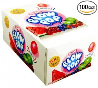 Charms Assorted Blow Pops, 100/Bx