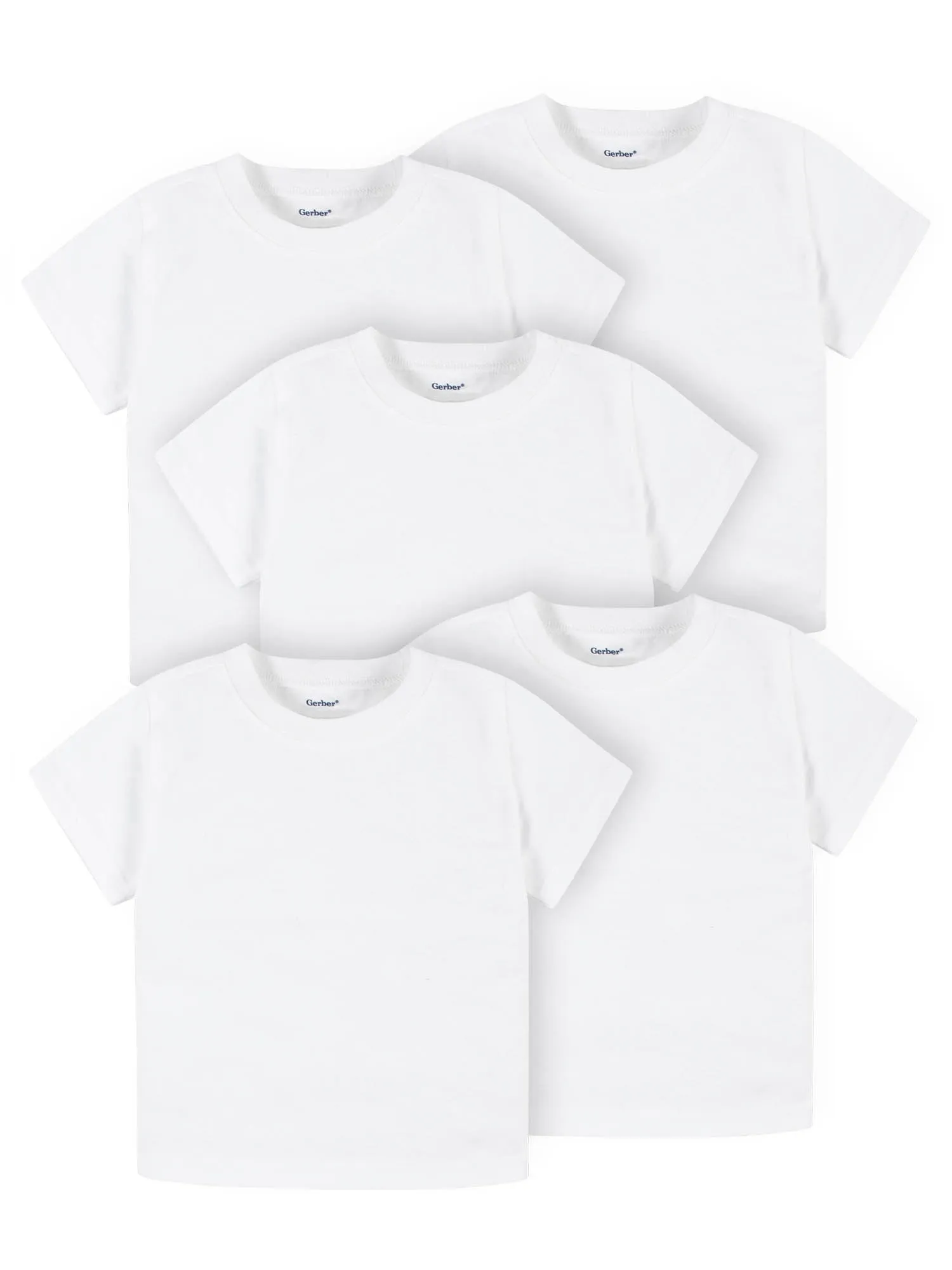 Gerber Unisex Baby & Toddler 5-Pack Short Sleeve Tees