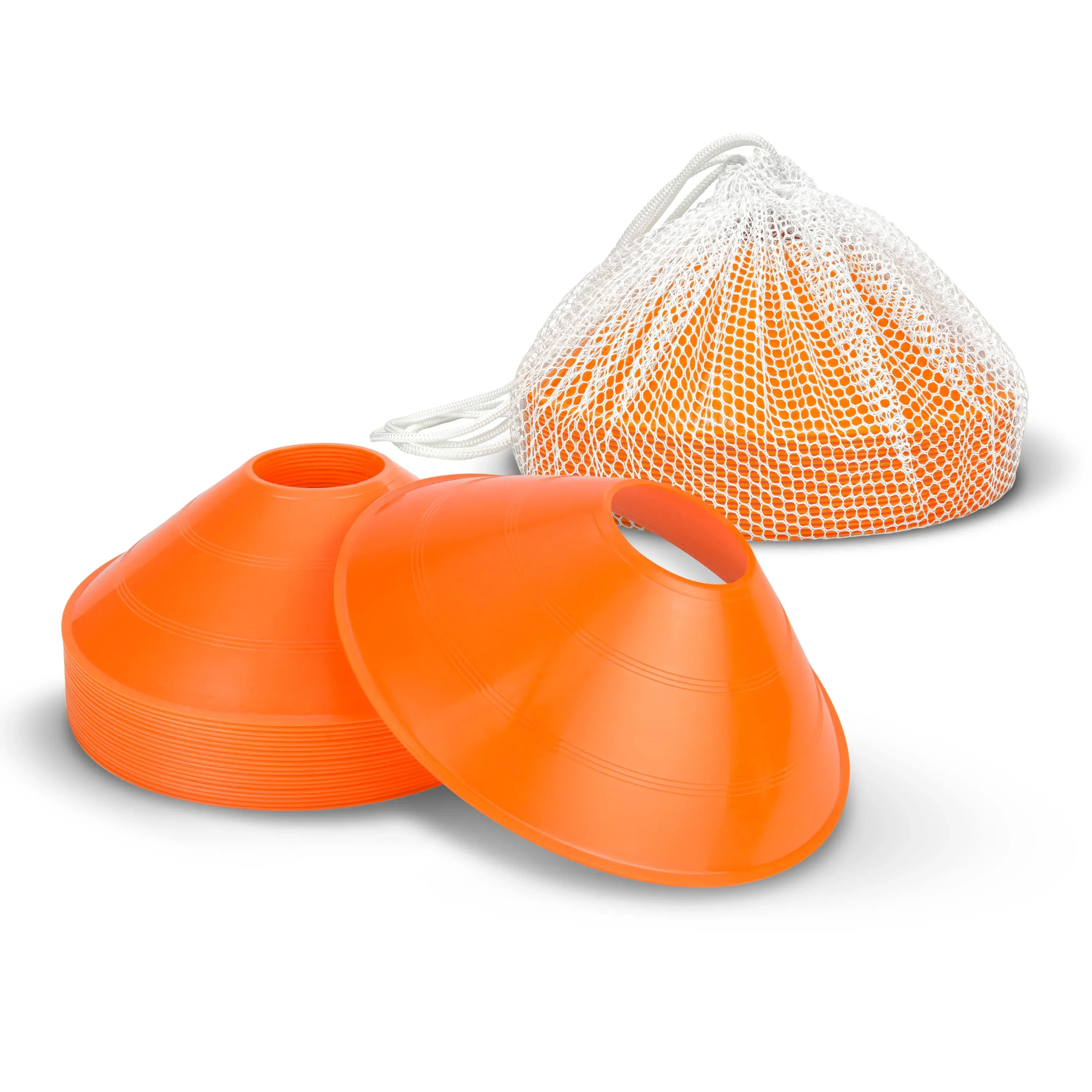 GoSports Sports Training Cone 20 Pack with Tote Bag