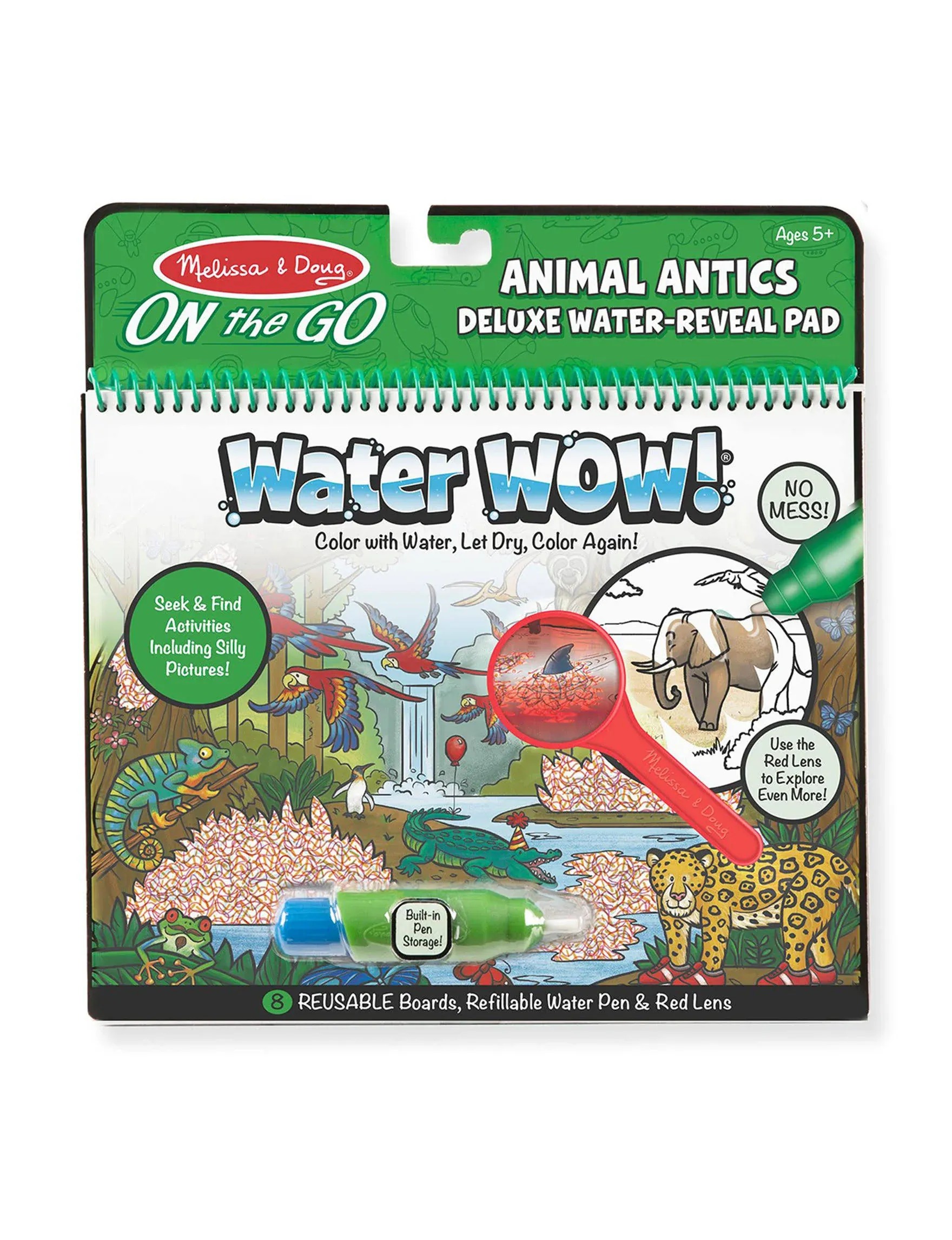 Melissa & Doug - Water Wow! Animal Antics Deluxe Water Reveal Pad