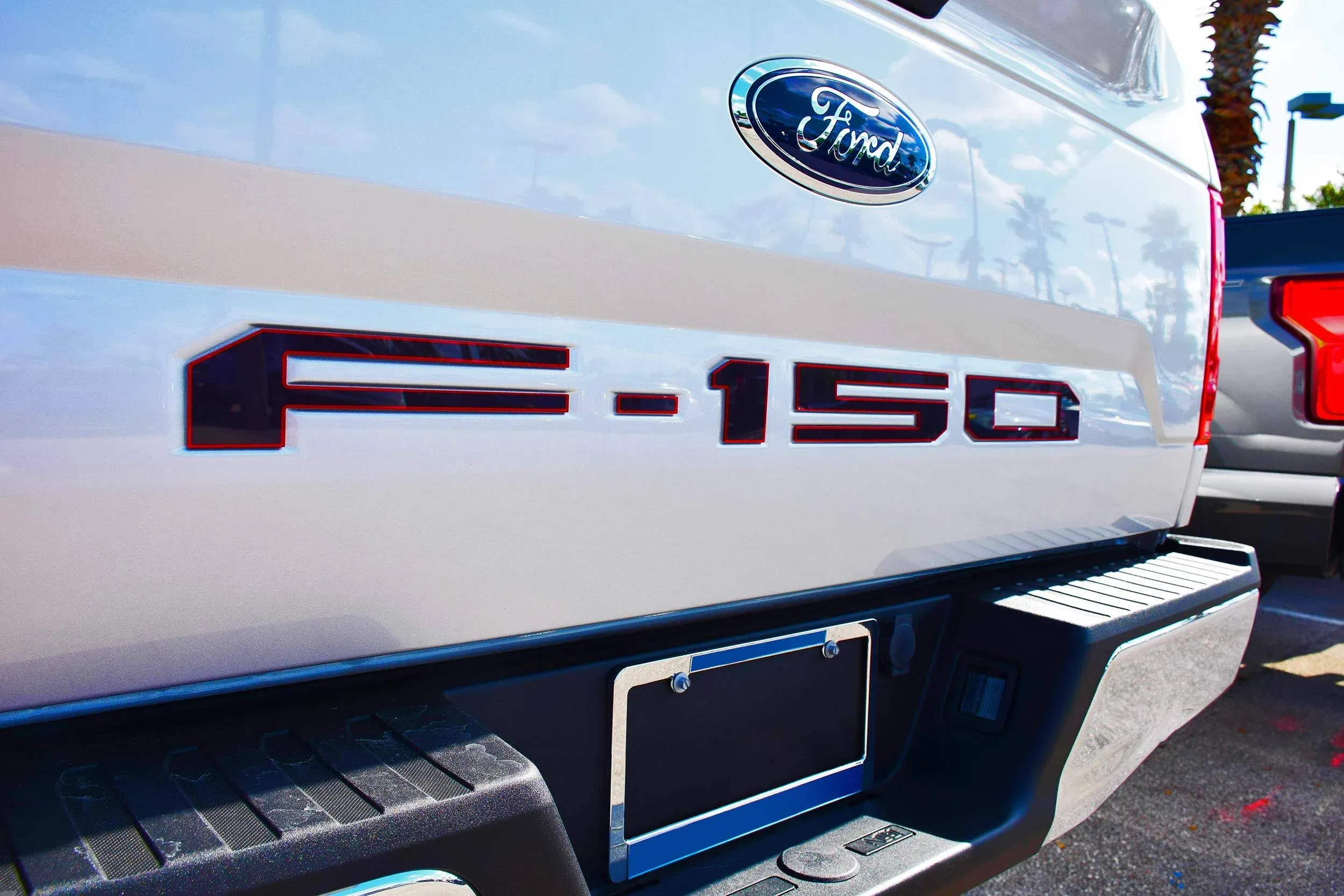 Ford F150, 2018-2020 Bumper Letters (USA Flag Full Color)