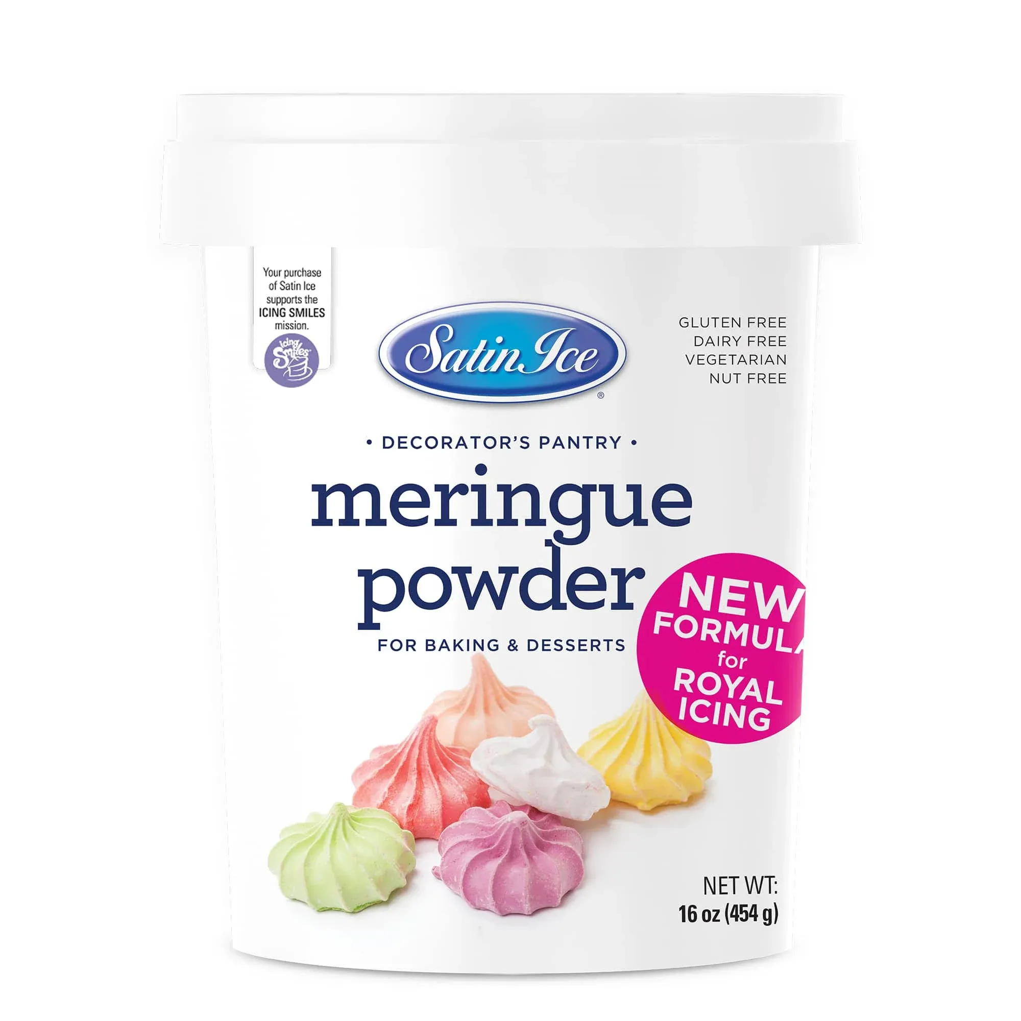 Satin Ice Meringue Powder - 4Oz exp-1/2025