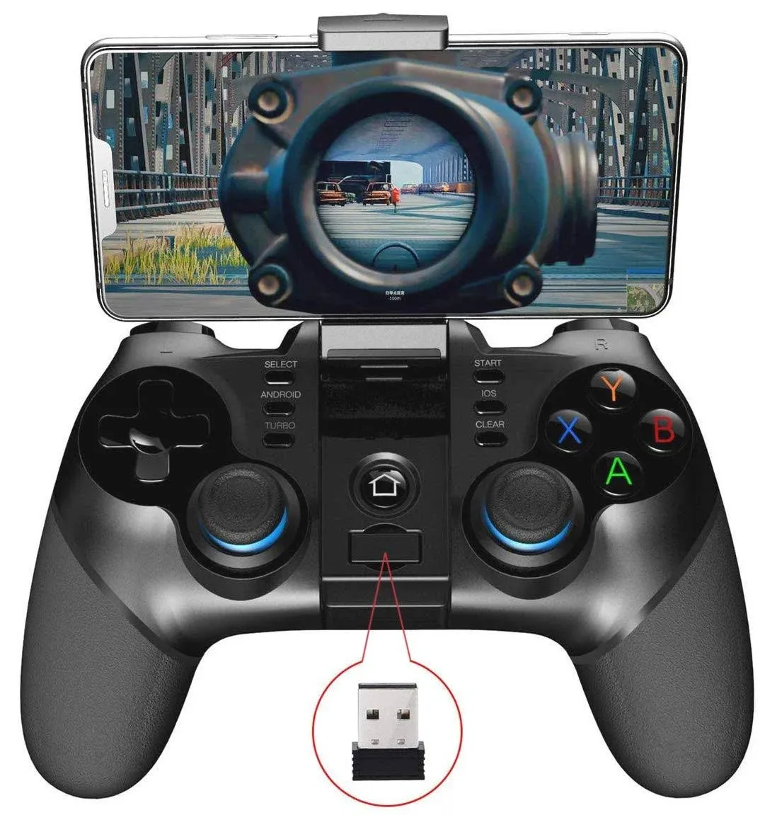 IPEGA PG-9156 Gamepad Bluetooth Game Controller 2.4G Wireless Receiver Joystick Android Game Console Player