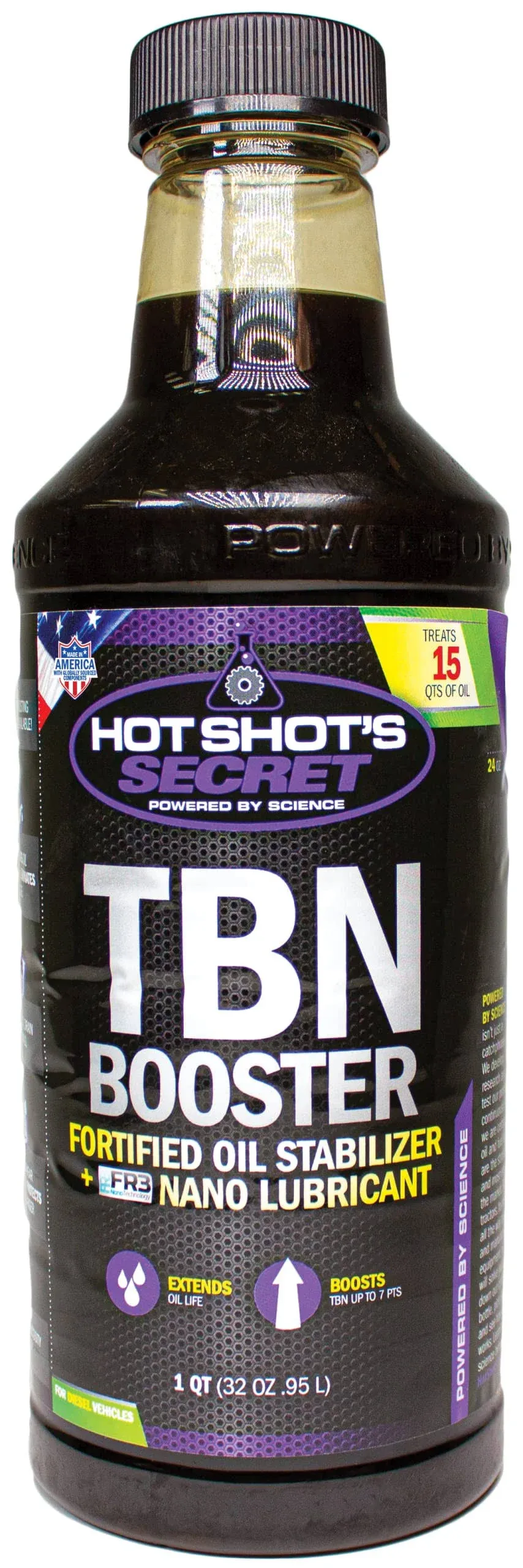 Hot Shot&#039;s Secret TBN Booster, Diesel Oil Additive - 32oz Bottle