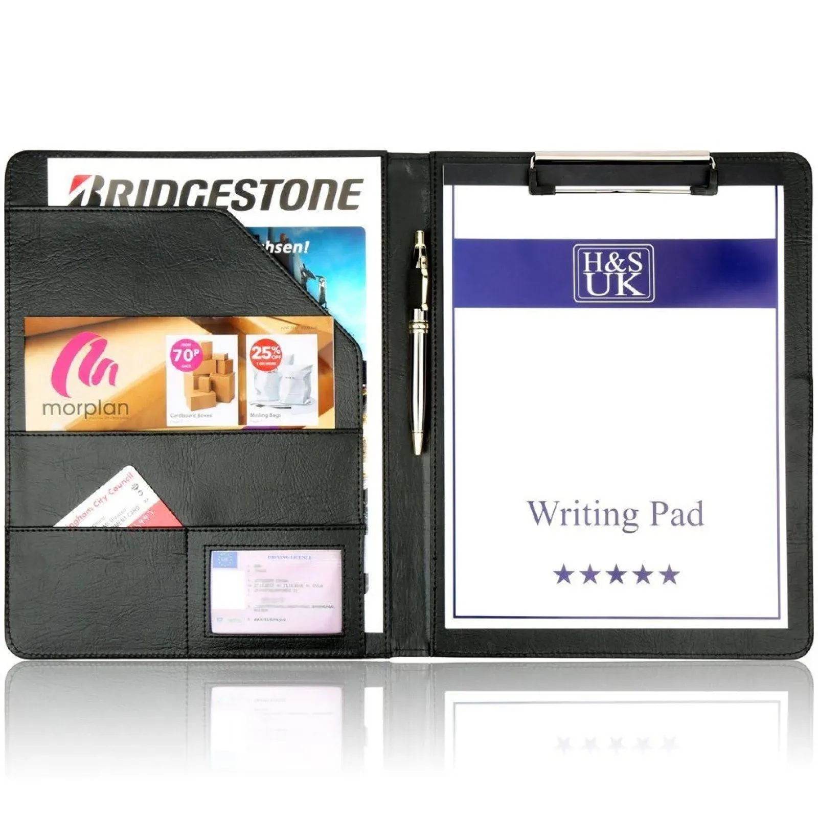 H&S A4 Clipboard Folder Conference Folder Padfolio Legal Writing Pad Document ...