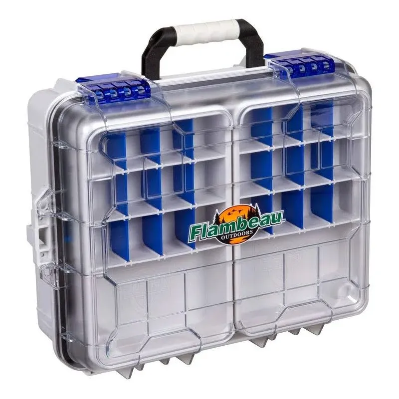 Flambeau Waterproof Ultimate Tuff Tainers Satchel 4000WPBC, Fabric/Material: Polycarbonate, Number of Trays / Utility Boxes: 8,          w/ Free Shipping