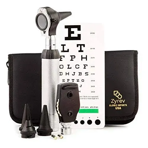 ZetaLife 2 in 1 Ear Scope Set - Multi-function Otoscope for Ear Nose & Eye