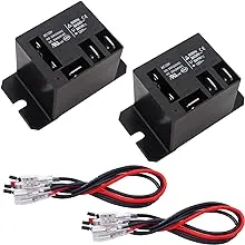 2PCS Power Relay AC120V Coil 30A SPDT(1NO 1NC) 120 VAC With Flange Mounting