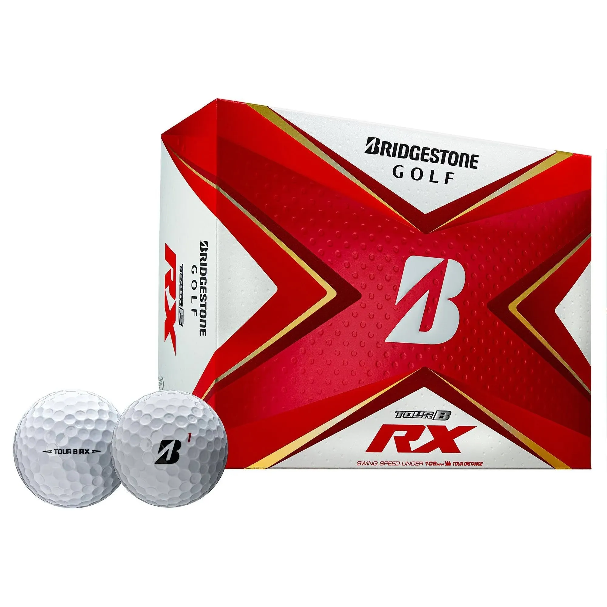 Bridgestone Tour B RX White Personalized Golf Balls