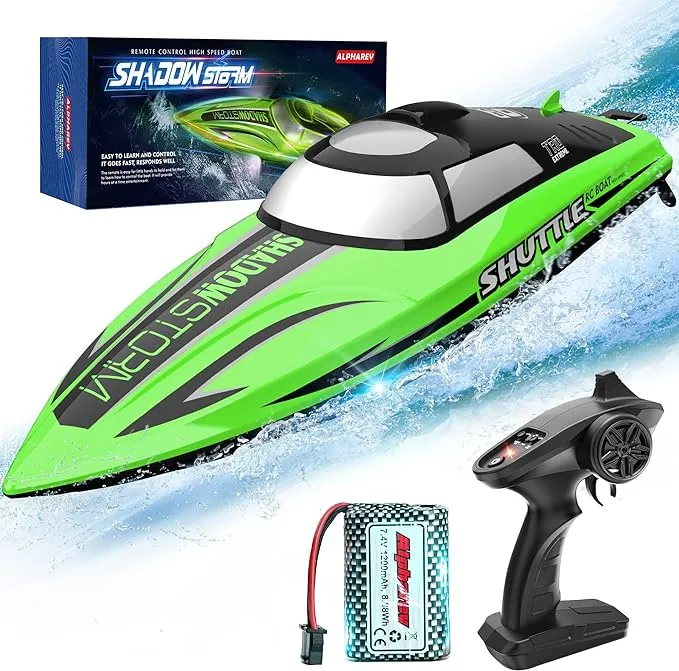 ALPHAREV RC Boat - R208 20+ MPH Fast Remote Control Boat for Pool & Lake, 2.4GHz ...