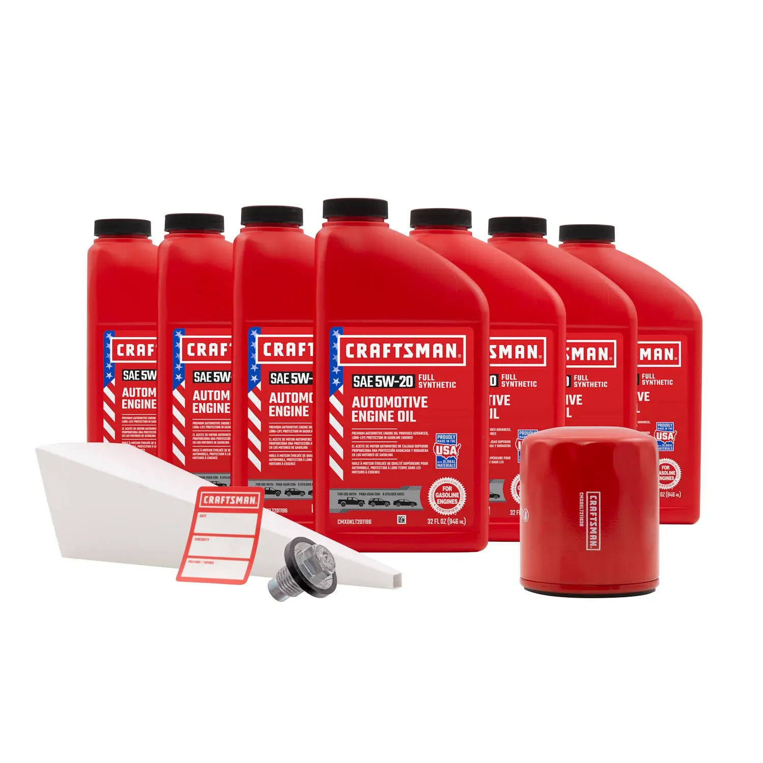 Craftsman 7 Quart 5W-20 Full Synthetic Oil Change Kit Fits Select Ram 1500, 2500, 3500 5.7L Vehicles