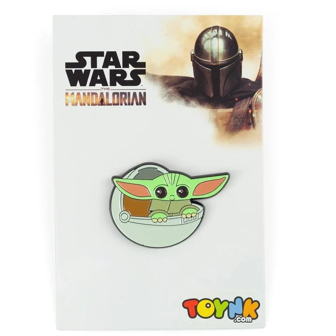 Star Wars: The Mandalorian The Child Exclusive Baby Yoda Pin | Baby Yoda In Carriage Caricature Toynk Exclusive | Collectible Baby Yoda Star Wars Pins | Measure 1.5 Inches Tall