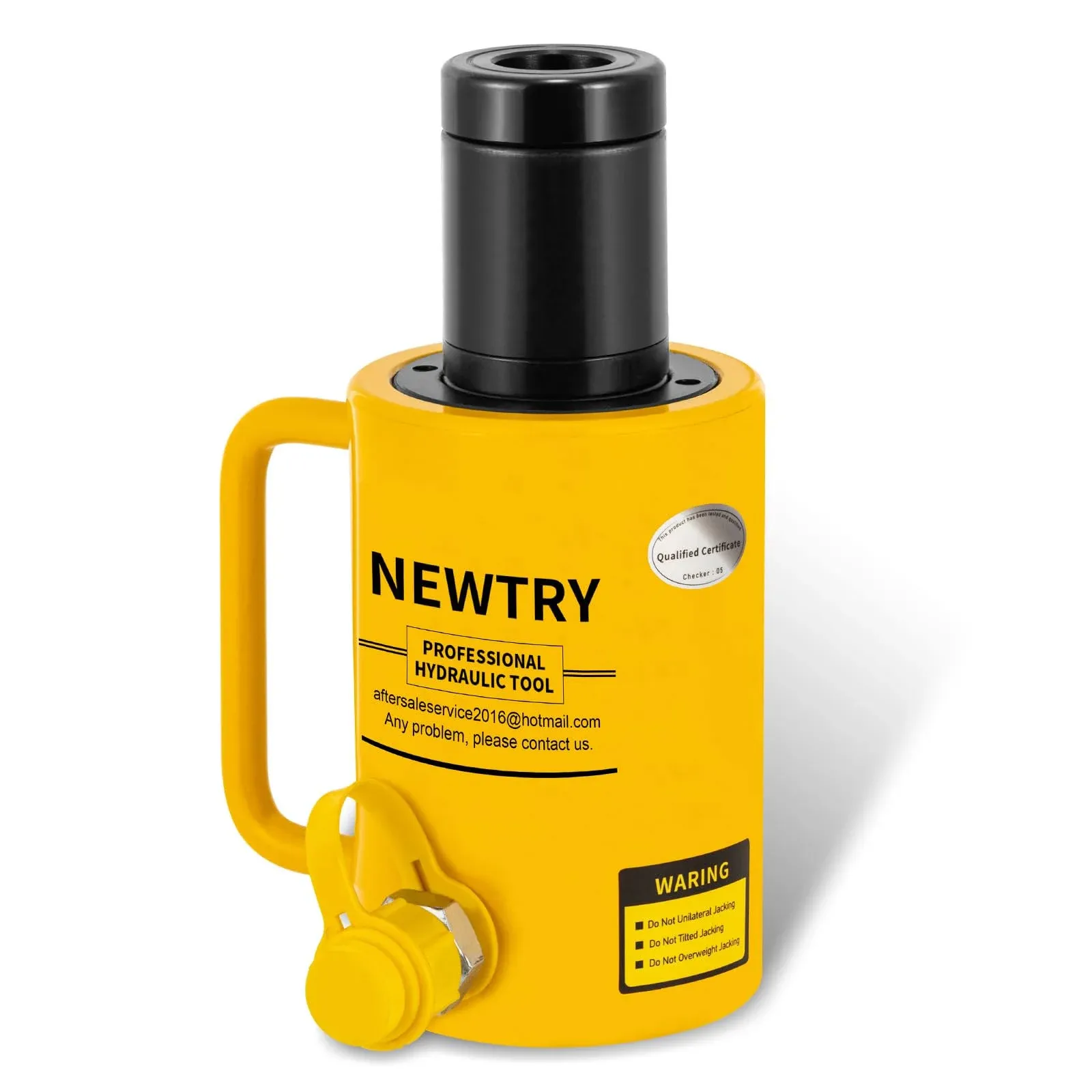 NEWTRY 20 ton Hydraulic Hollow Jack Cylinder 2’’ Stroke Porta Power Ram Industrial Lifting Jack Retract Automatically