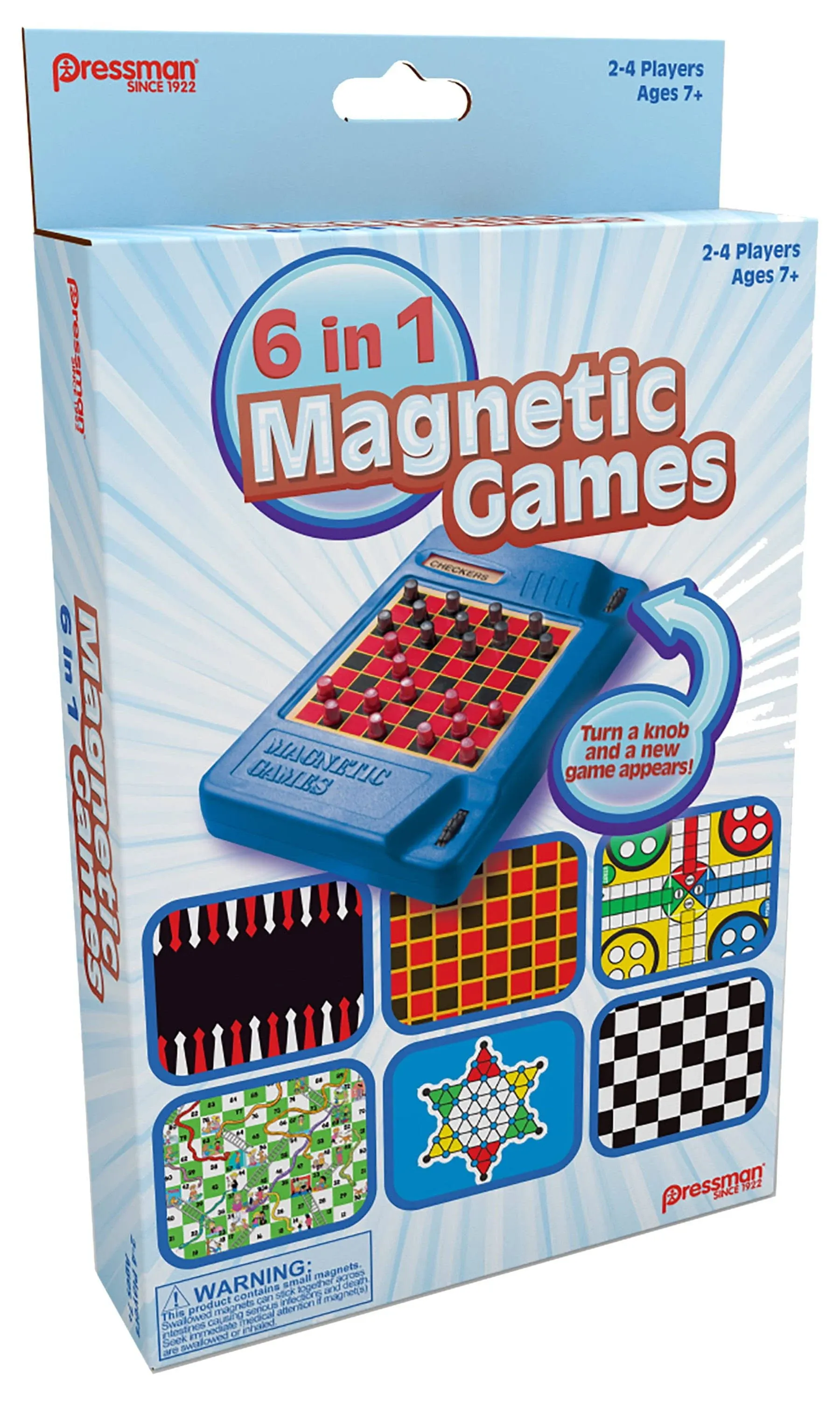 Pressman 6 in 1 Travel Magnetic Games